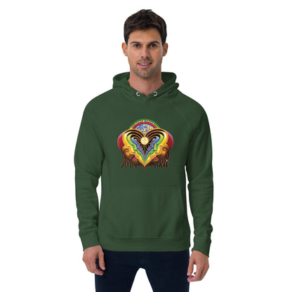 "Peeling Bodies" Unisex eco raglan hoodie