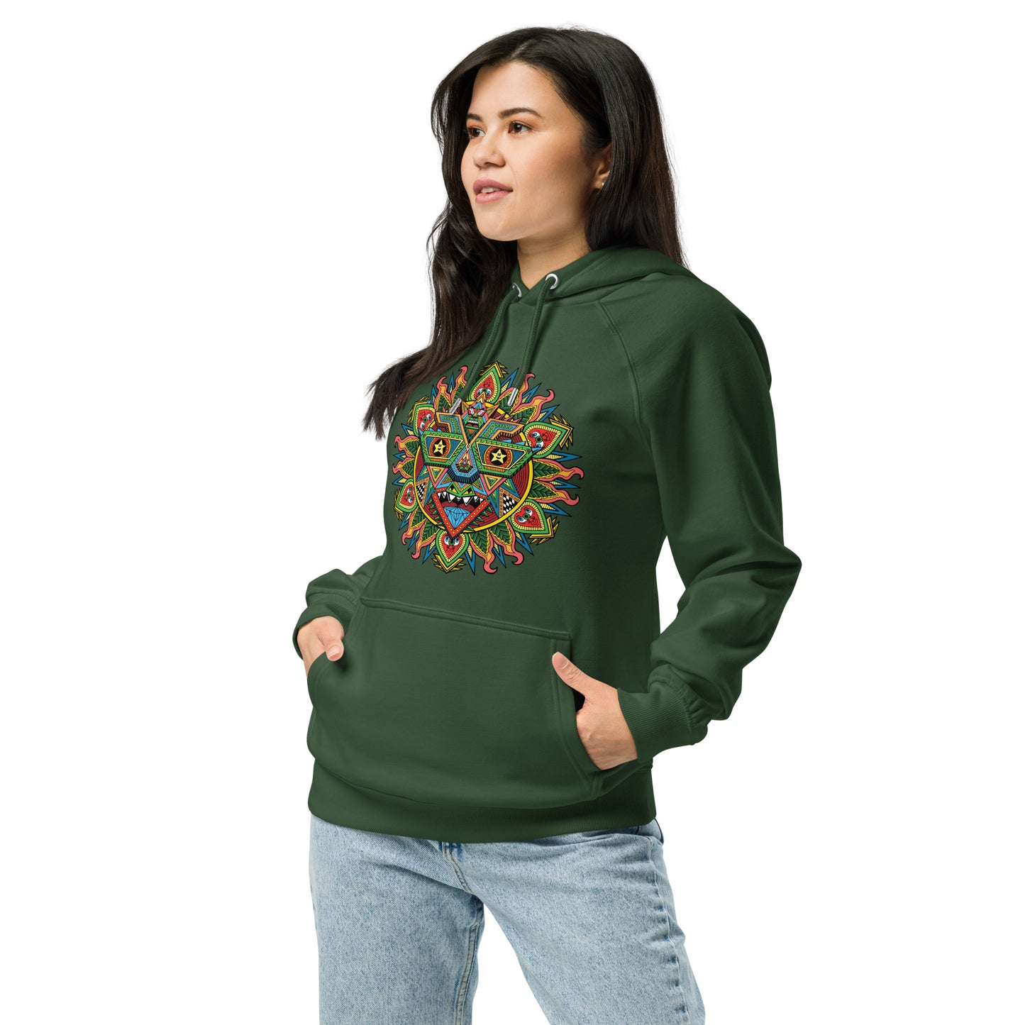 "RoboSun" Unisex eco raglan hoodie