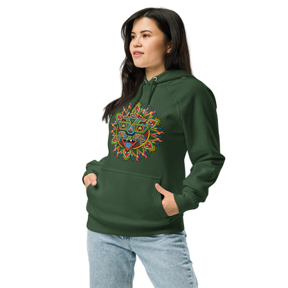"RoboSun" Unisex eco raglan hoodie
