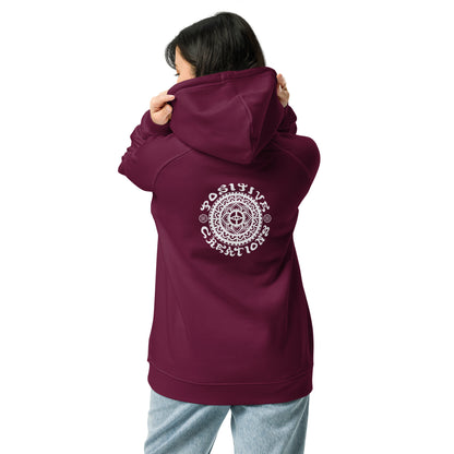 "Positive Ripper" Unisex eco raglan hoodie