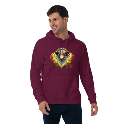 "Peeling Bodies" Unisex eco raglan hoodie