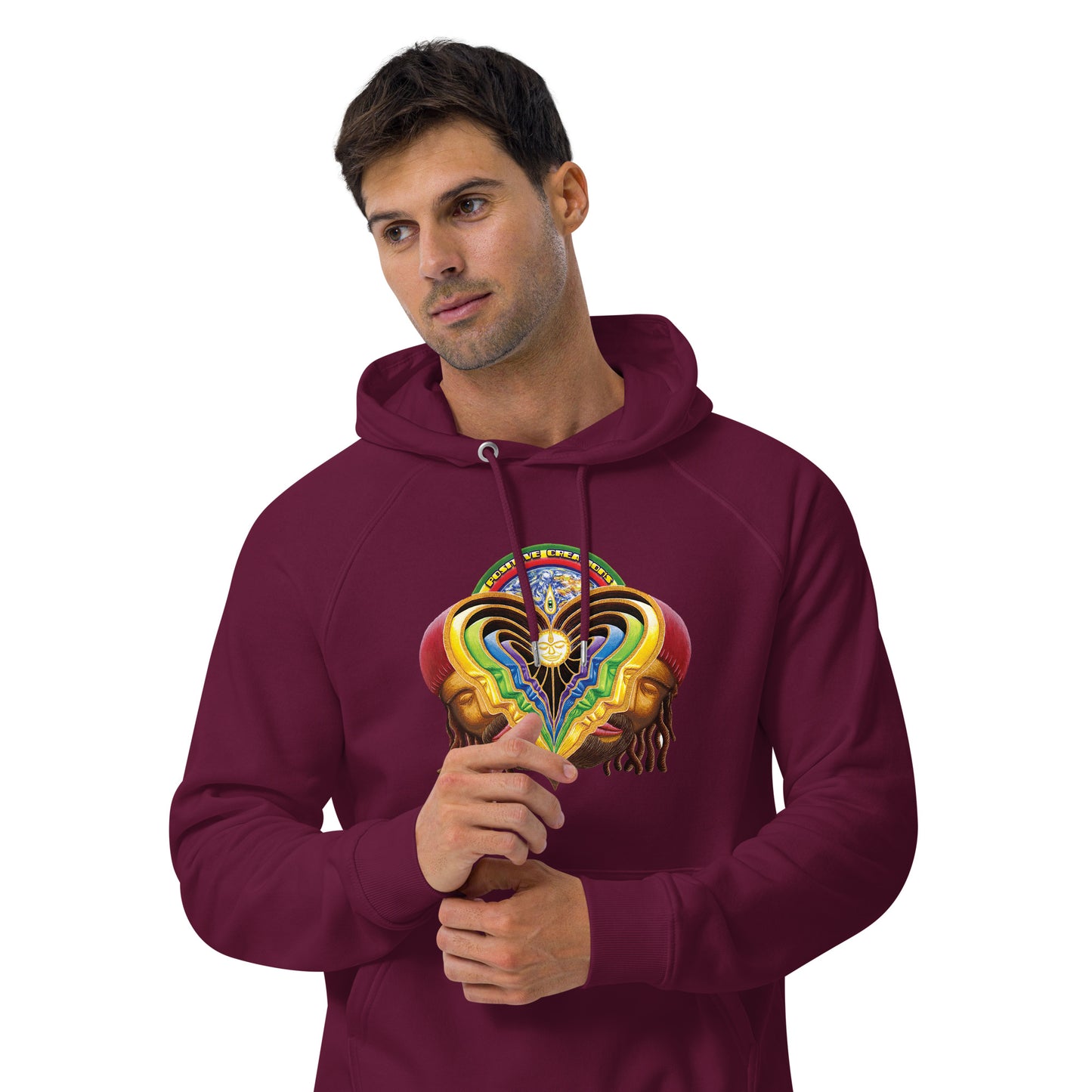 "Peeling Bodies" Unisex eco raglan hoodie