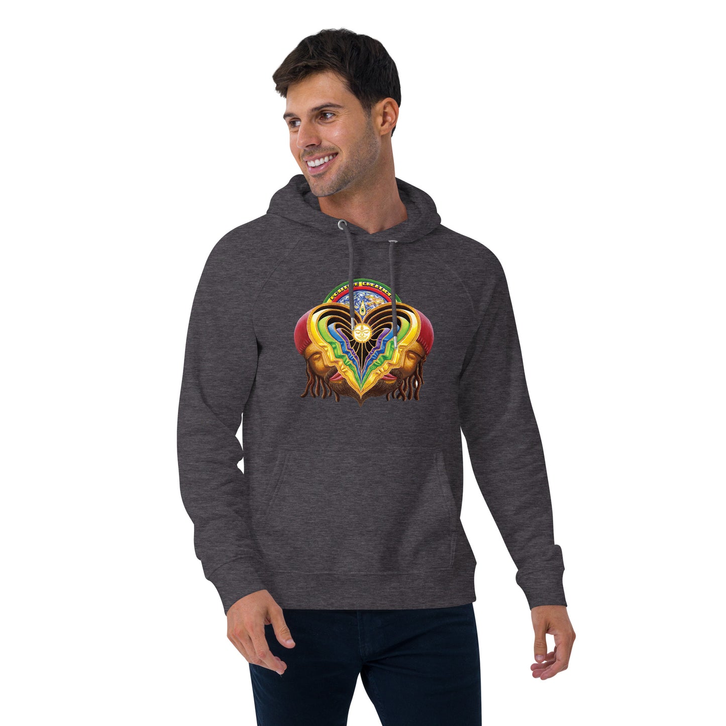 "Peeling Bodies" Unisex eco raglan hoodie
