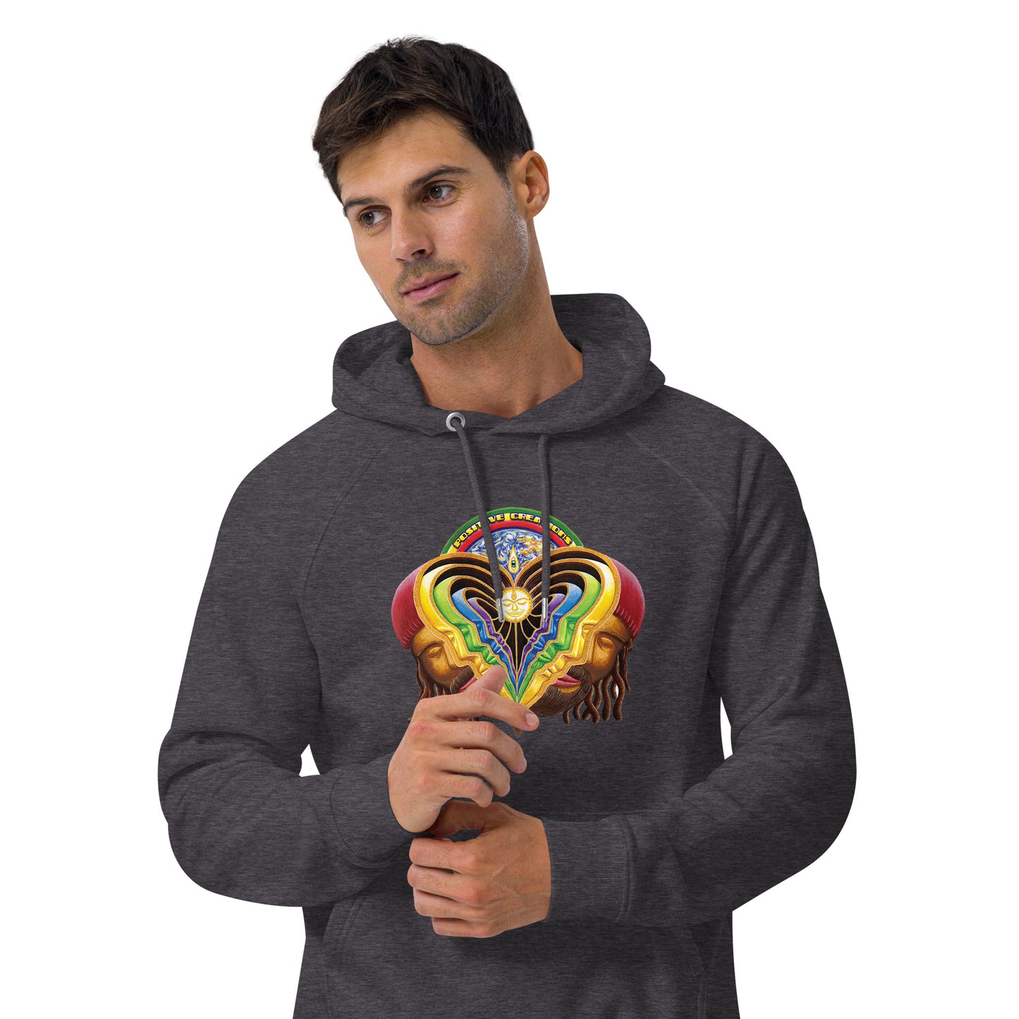 "Peeling Bodies" Unisex eco raglan hoodie