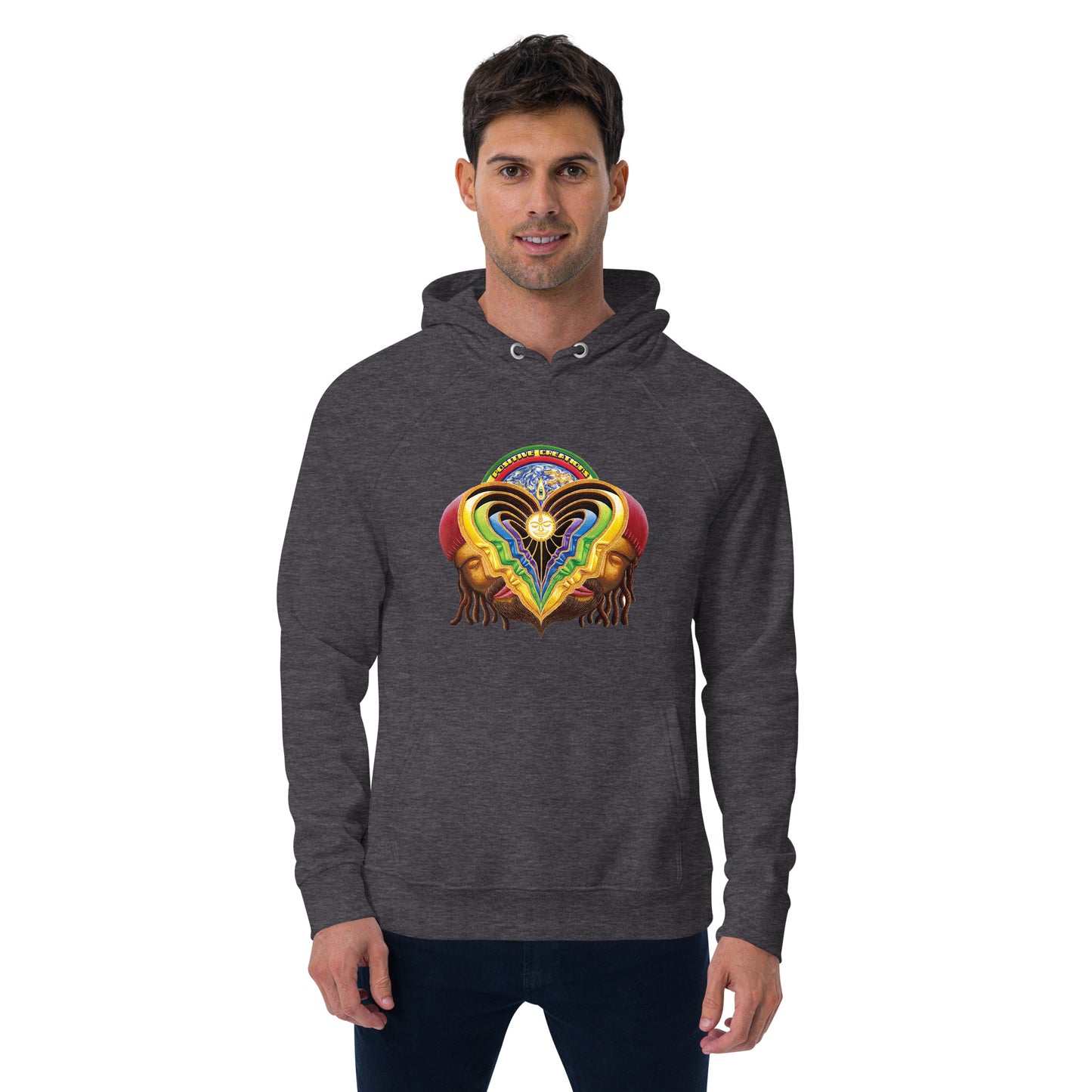 "Peeling Bodies" Unisex eco raglan hoodie