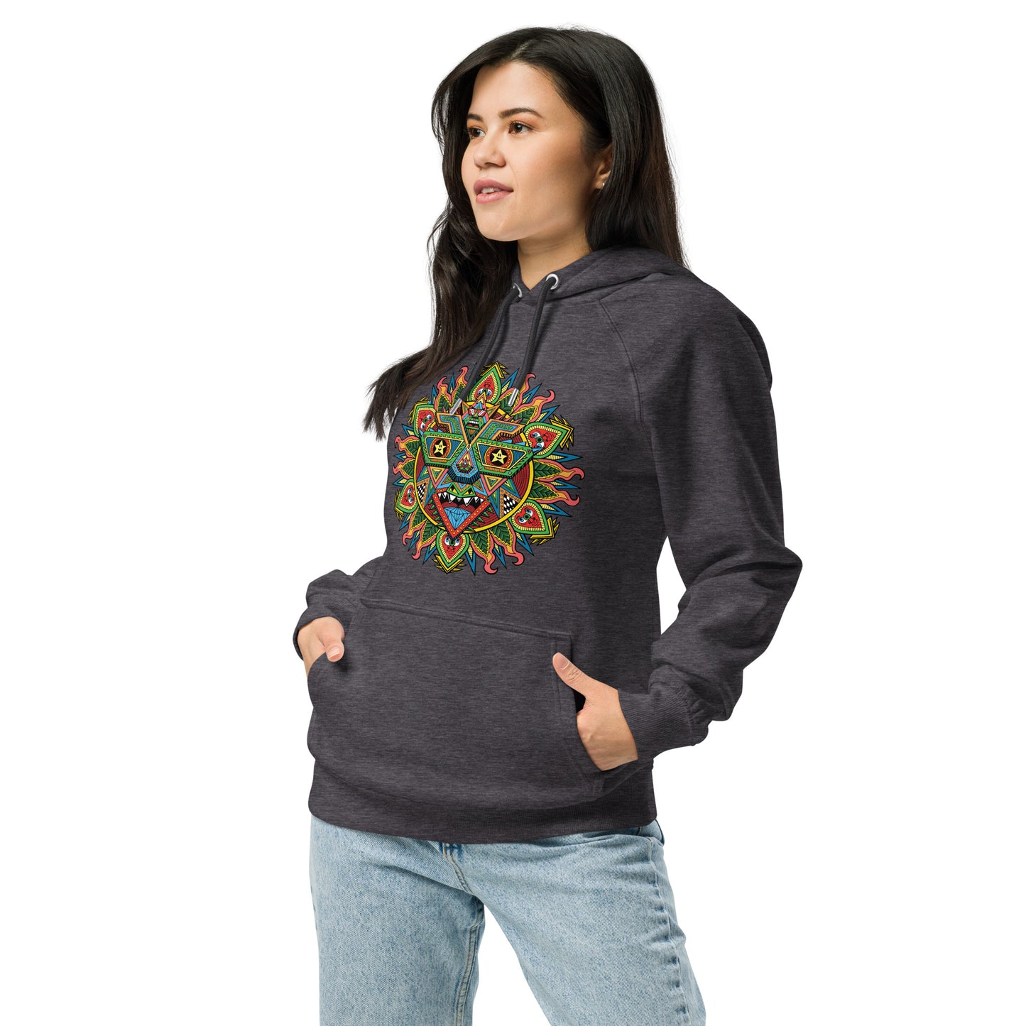 "RoboSun" Unisex eco raglan hoodie