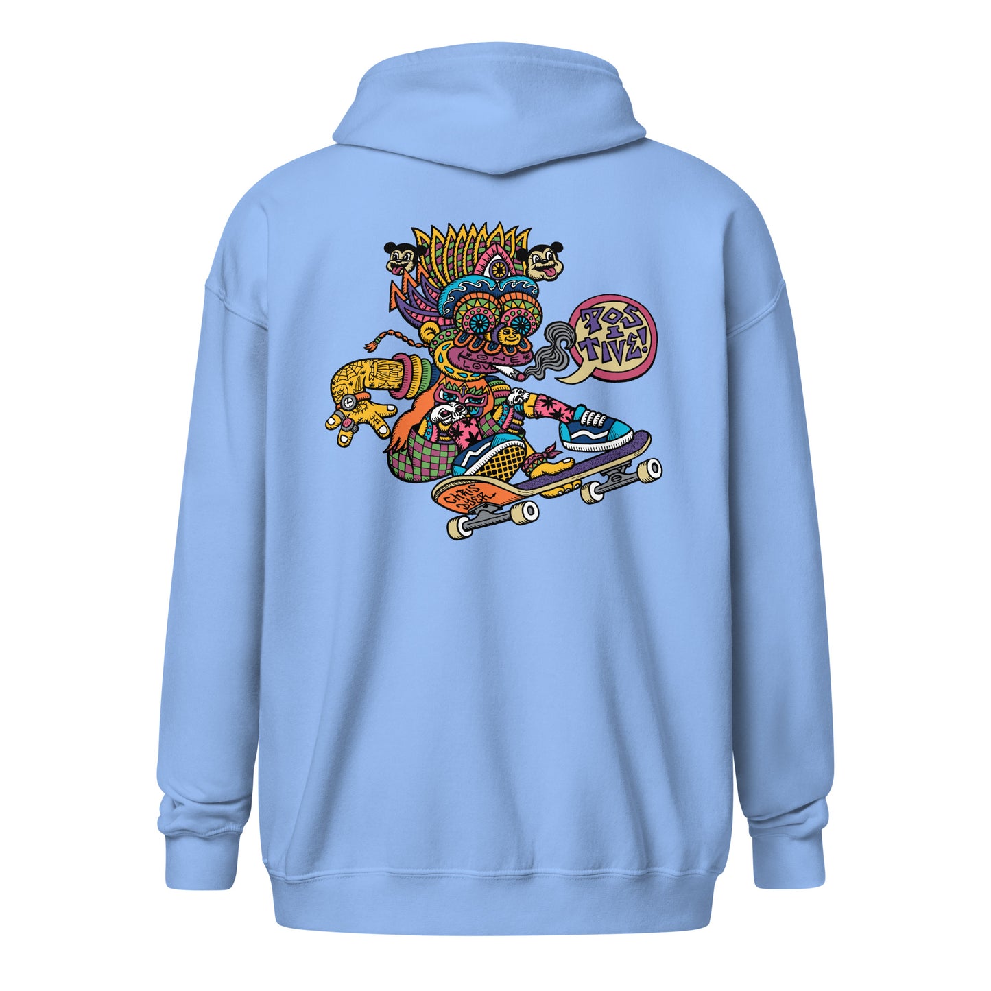 "Skater Bart" Raglan Zip Hoodie