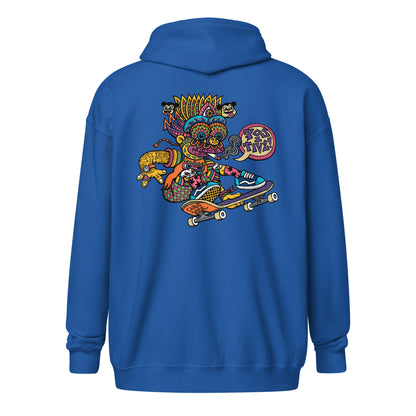 "Skater Bart" Raglan Zip Hoodie