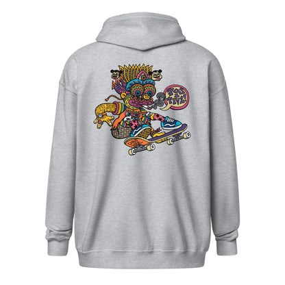 "Skater Bart" Raglan Zip Hoodie