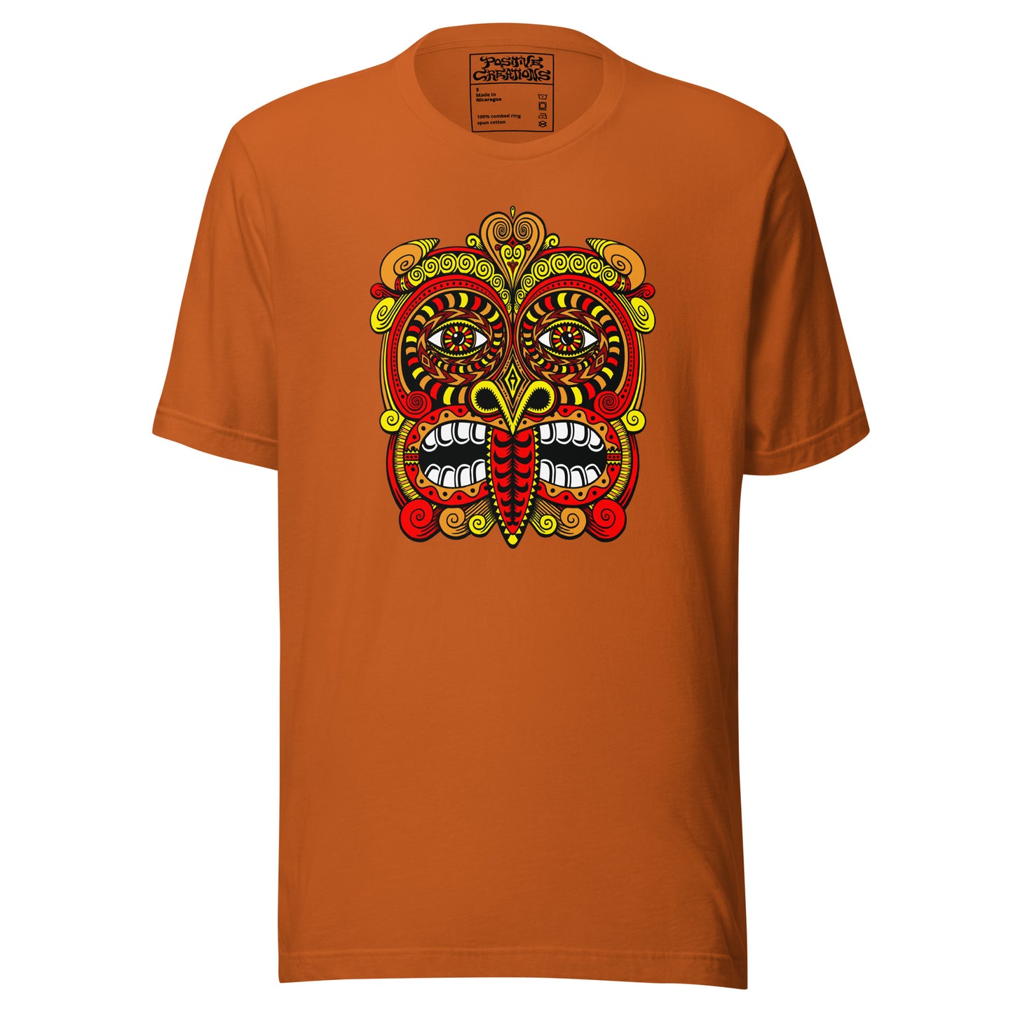 "Tribal Mask" Cotton T-Shirt