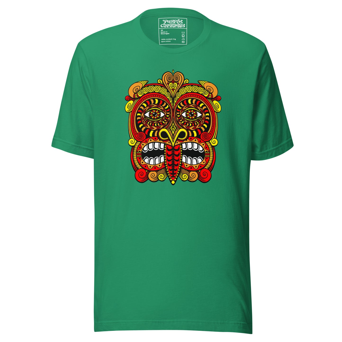 "Tribal Mask" Cotton T-Shirt