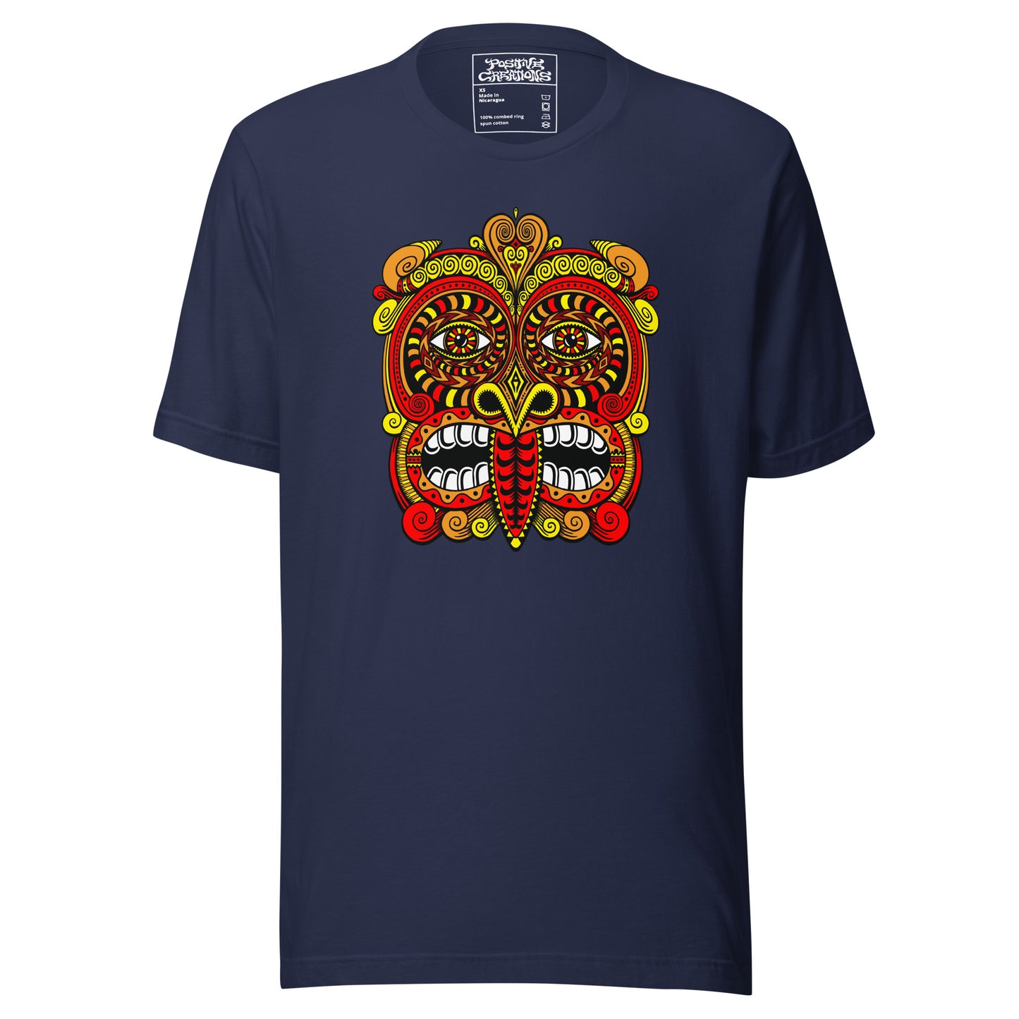 "Tribal Mask" Cotton T-Shirt