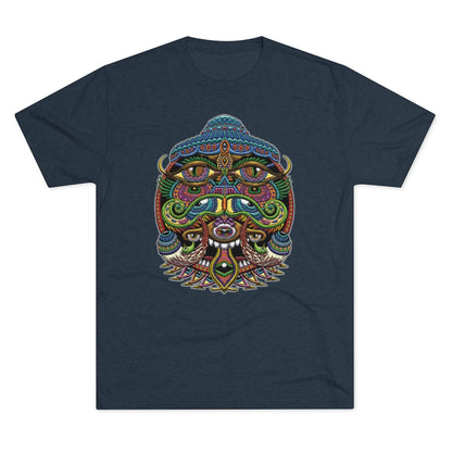 Eye Alien Vintage Navy PREMIUM COTTON T-SHIRT