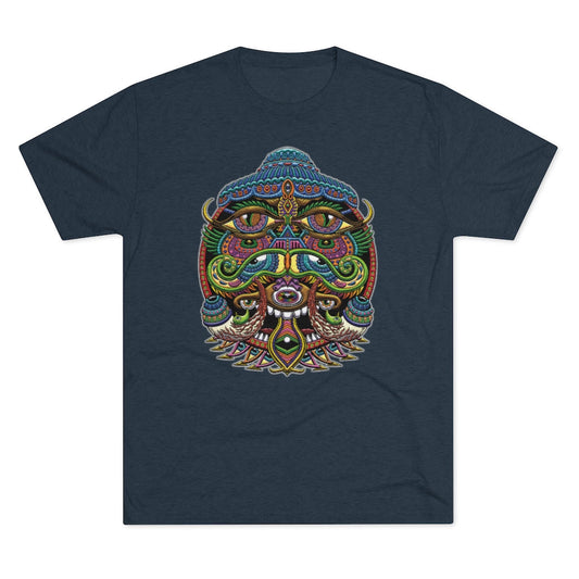 Eye Alien Vintage Navy PREMIUM COTTON T-SHIRT