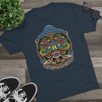 Eye Alien Vintage Navy PREMIUM COTTON T-SHIRT