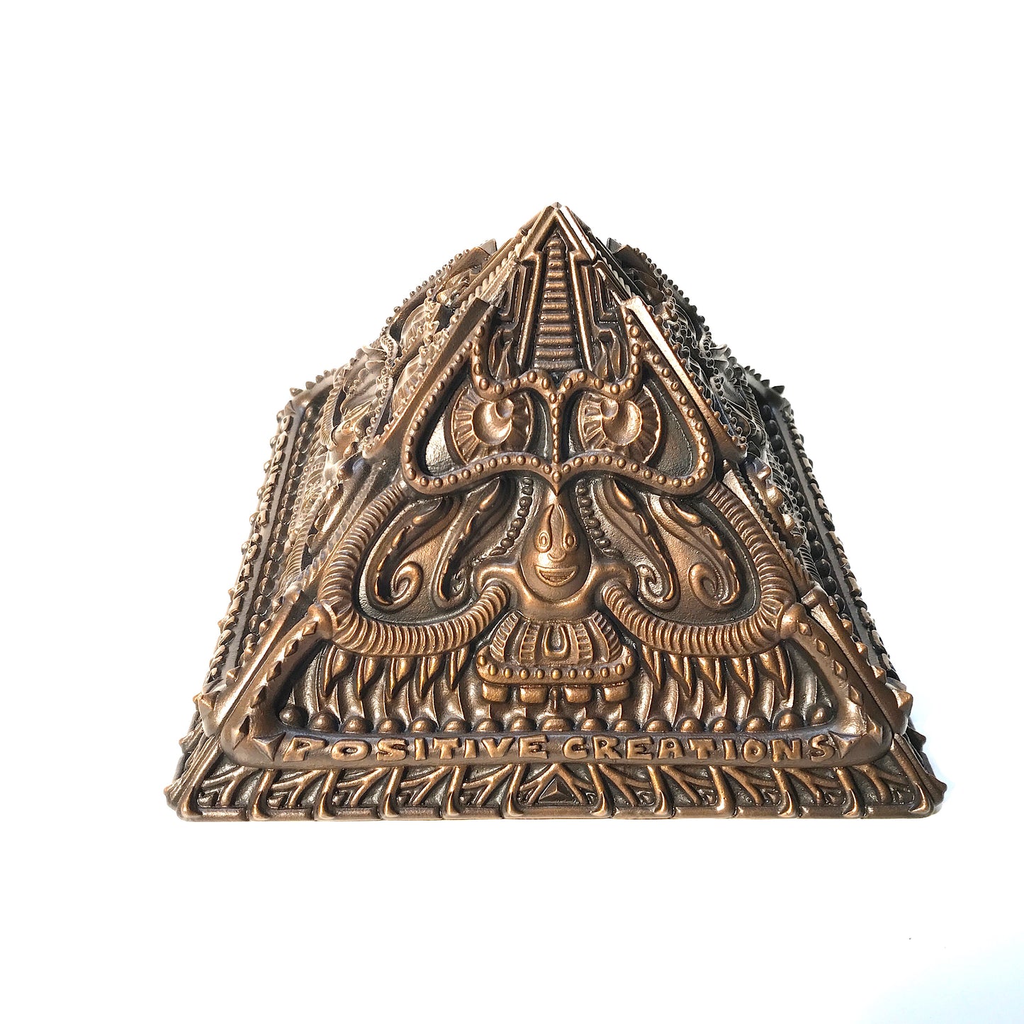 Limited Edition Bronze Pyramid Sculpture - Positive Creations