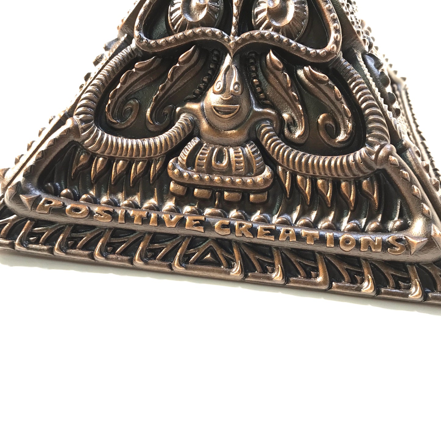 Limited Edition Bronze Pyramid Sculpture - Positive Creations