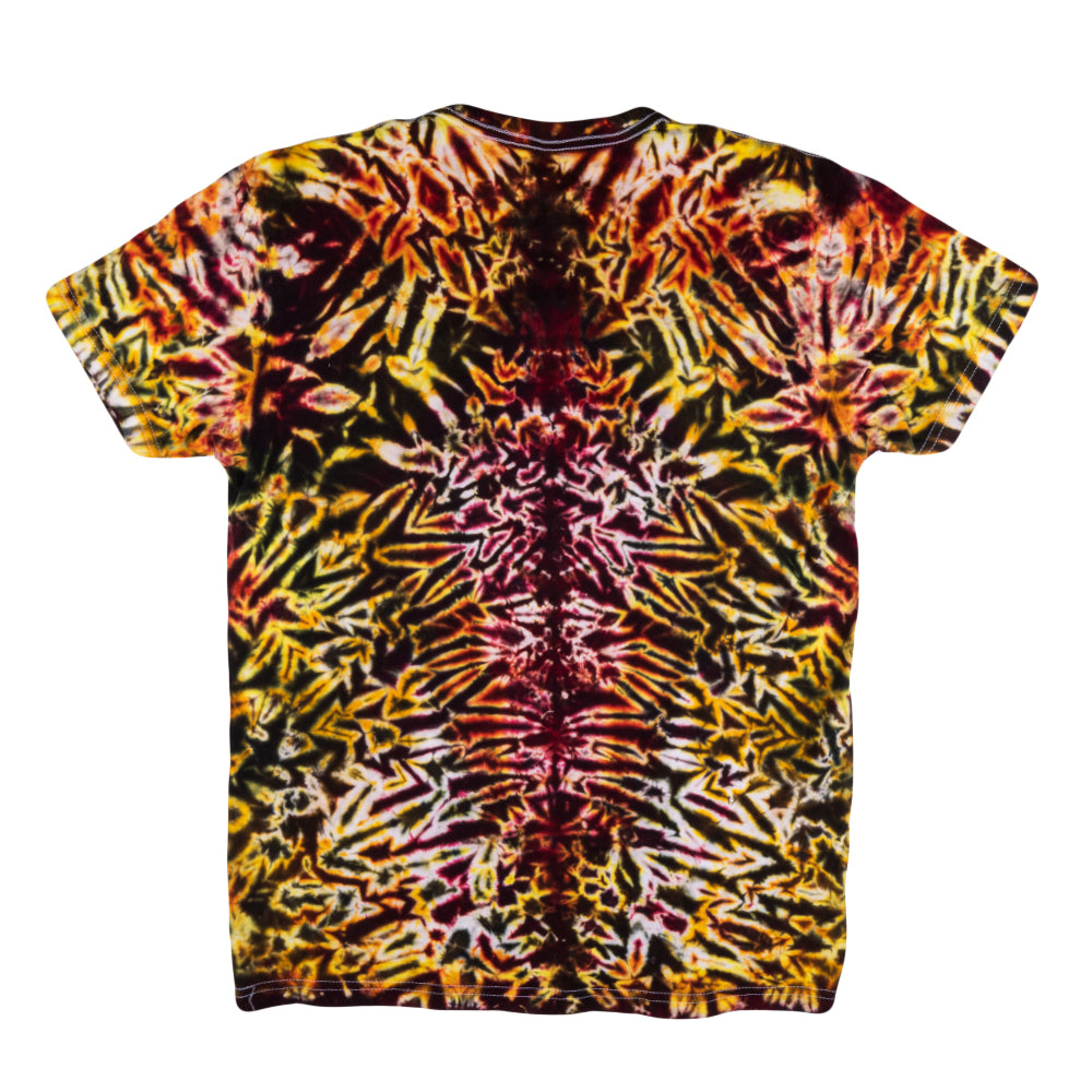 Lava Flow Tribal Mask Tie Dye T Shirt