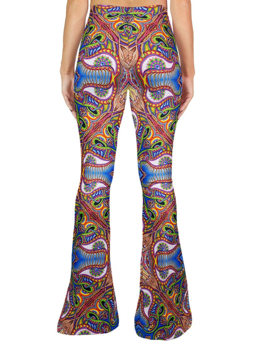 APOTHEOSIS OF DUALITREE PATTERN BELL BOTTOMS - Positive Creations