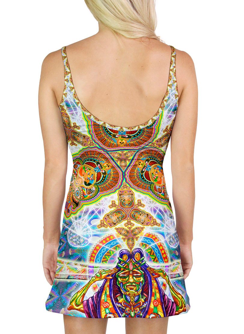 HEALING FRACTAL DIMENSION MINI DRESS - Positive Creations