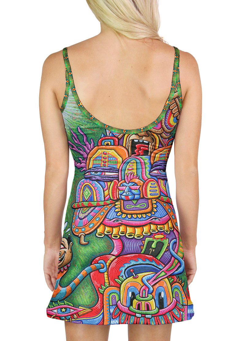 DIVINE COMEDIAN MINI DRESS - Positive Creations