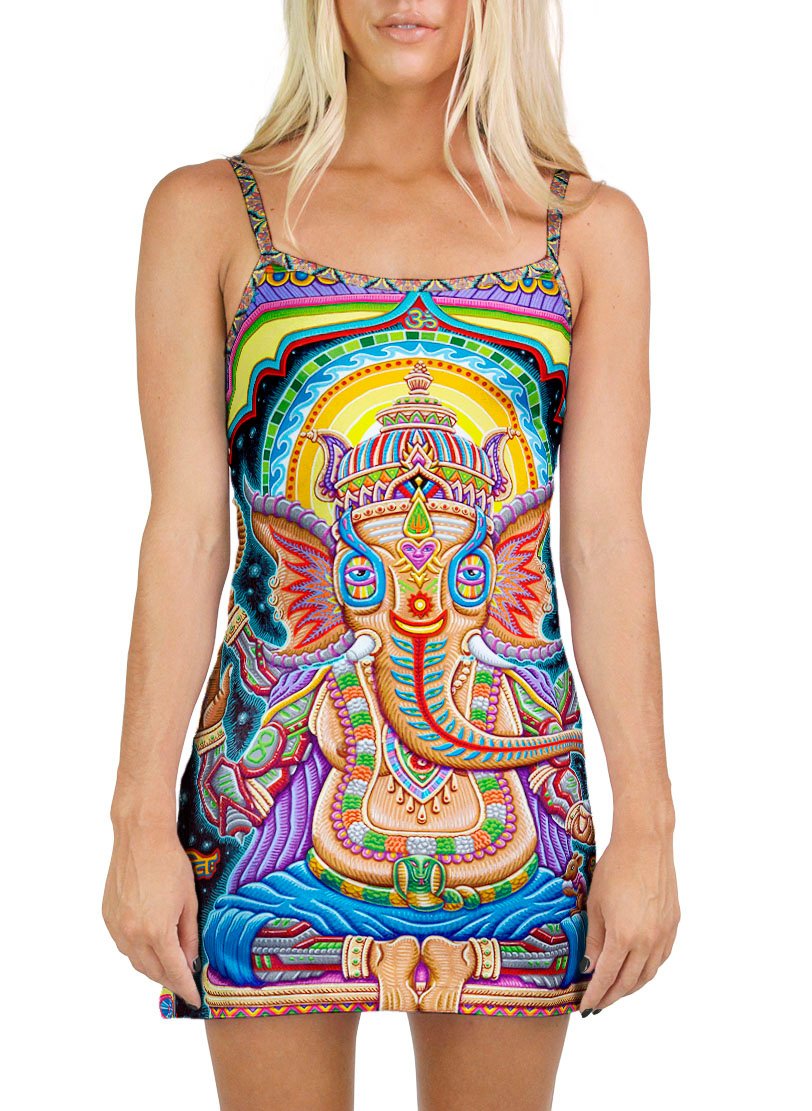 JAI GANESHA MINI DRESS - Positive Creations