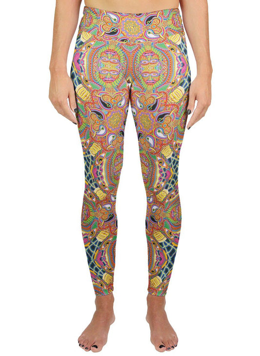 NEO HUMAN EVOLUTION PATTERN ACTIVE LEGGINGS - Positive Creations