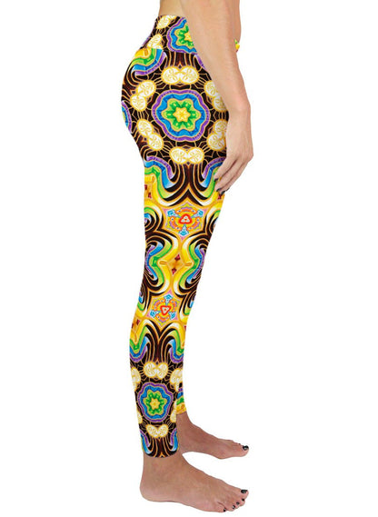 PEELING BODIES PATTERN ACTIVE LEGGINGS - Positive Creations