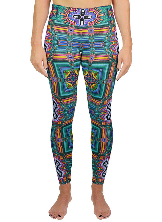 BRIBRIBRI PATTERN ACTIVE LEGGINGS - Positive Creations