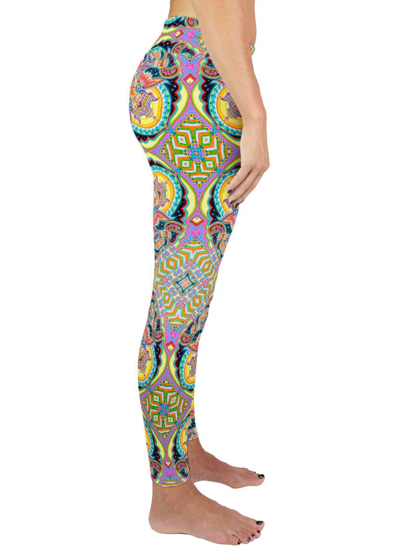 JAI GANESHA! PATTERN ACTIVE LEGGINGS - Positive Creations