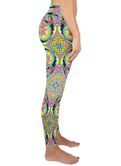 JAI GANESHA! PATTERN ACTIVE LEGGINGS - Positive Creations