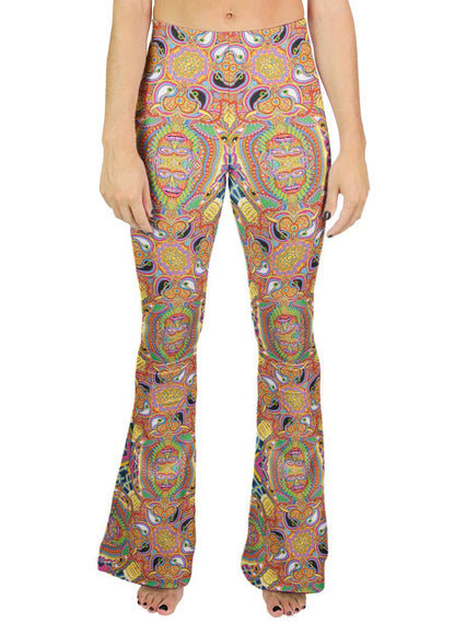 NEO HUMAN EVOLUTION PATTERN BELL BOTTOMS - Positive Creations