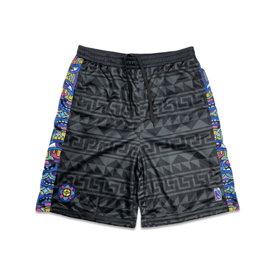 Chris Dyer Harmoneyes Black Mesh Shorts