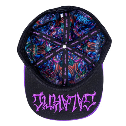 Galaktic Gang Purple Fitted Hat