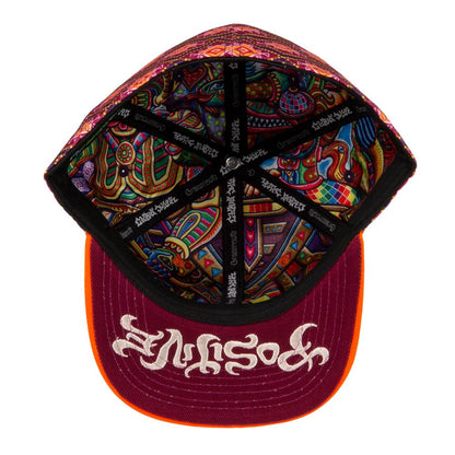 Chris Dyer Robo Sun Burgundy Fitted Hat