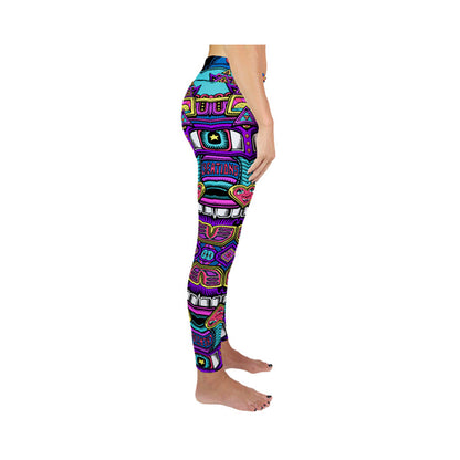 "Purple Spray Can" Active Leggings