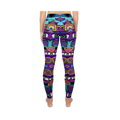 "Purple Spray Can" Active Leggings