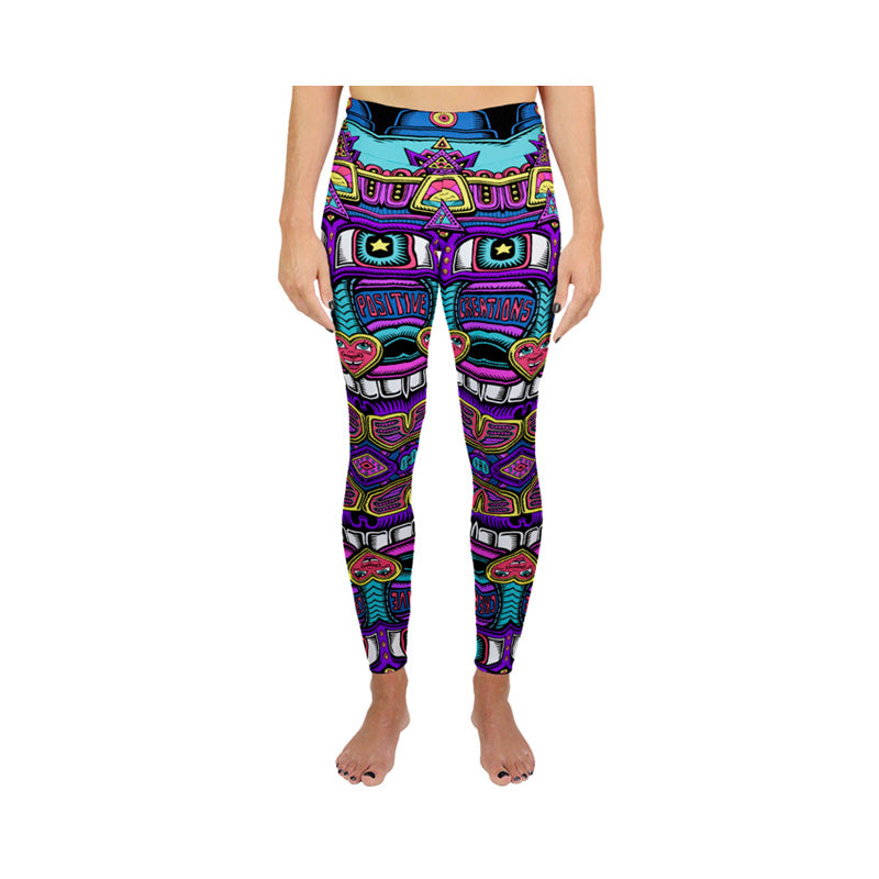 "Purple Spray Can" Active Leggings