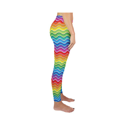 "Rainbow Waves" Active Leggings