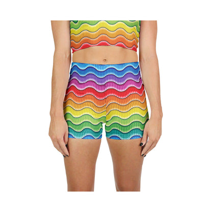 "Rainbow Waves" Booty Shorts