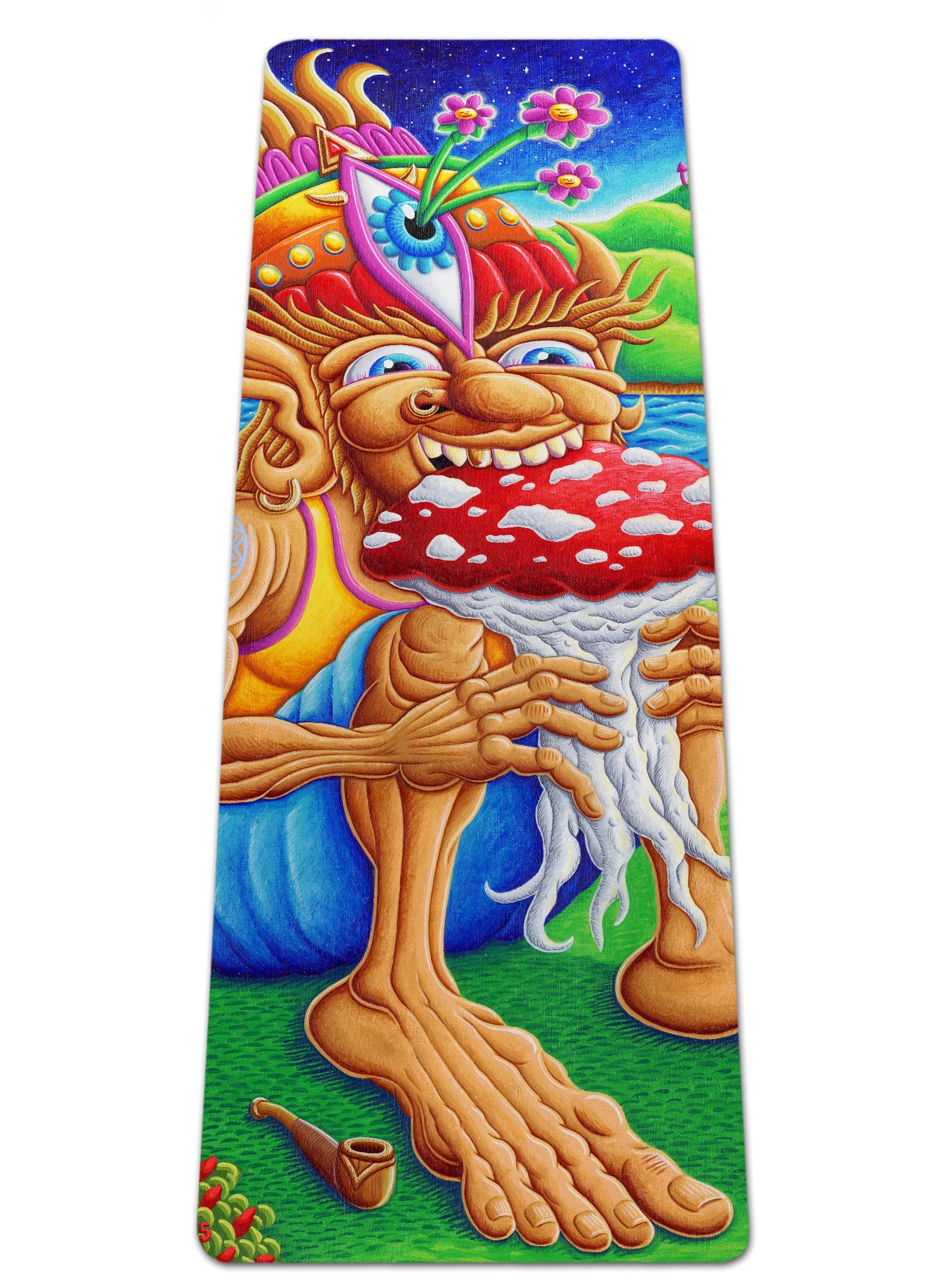 MUNCHER OF MUSHROOMLAND YOGA MAT - Positive Creations