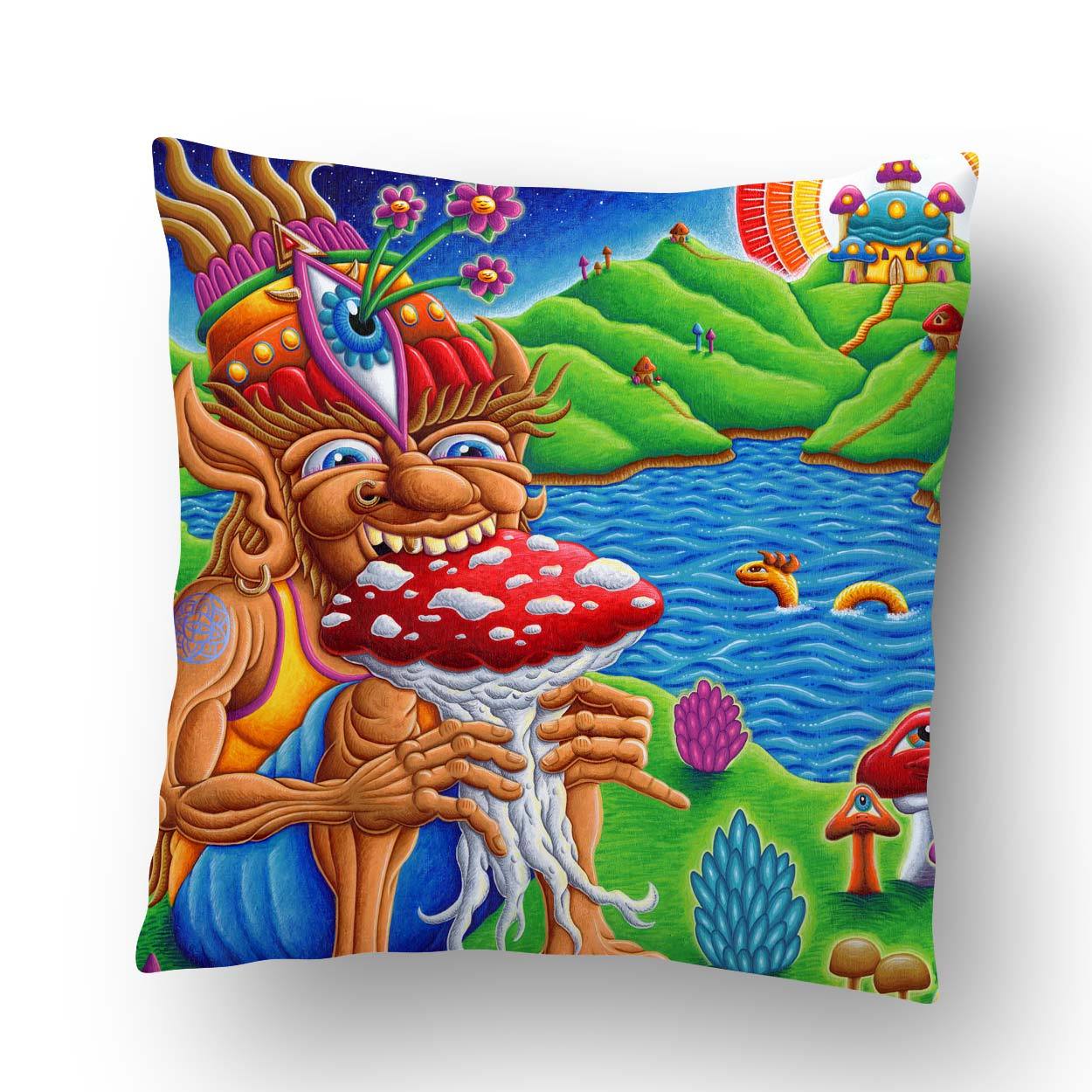 Muncher Of Mushroomland Pillow - Positive Creations