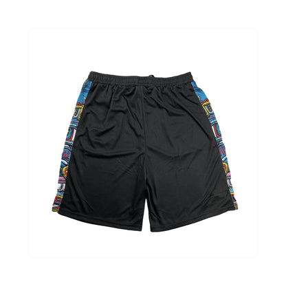 Chris Dyer "Totem" Blue Black Mesh Shorts