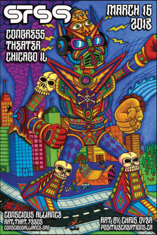 STS9 Chicago Show Poster (1 of 2) - Positive Creations